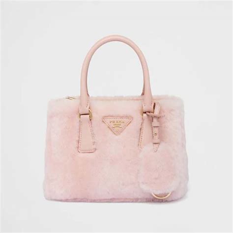 pink prada bag fuzzy
